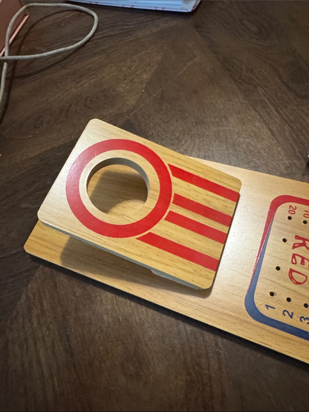 Tabletop Cornhole Game - Red & Blue - Picture 3 of 4